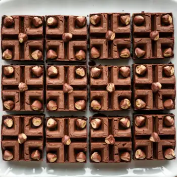 Decadent Chocolate Pecan Waffle Brownies