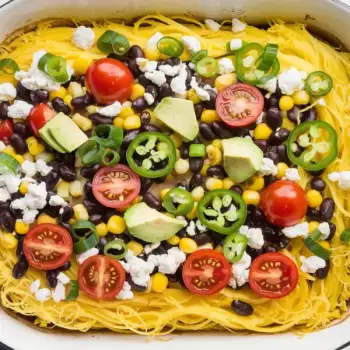 Fiesta Spaghetti Squash Bake