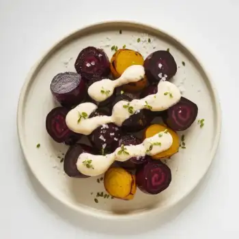 Cumin-Kissed Citrus Beets with Lemon Yogurt Drizzle