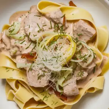 Creamy Lemon-Fennel Pork Ragu over Pappardelle