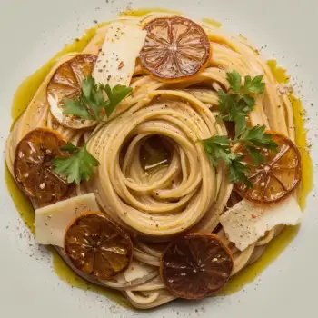 Linguine with Caramelized Lemon and Chili