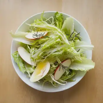 Frisée Salad with Endive, Fresh Herbs, Apple and Lemon Vinaigrette for Two