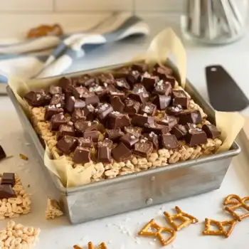 Chocolate-Pretzel Rice Krispies Treats