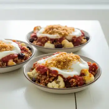 Farro and Cauliflower Parmesan