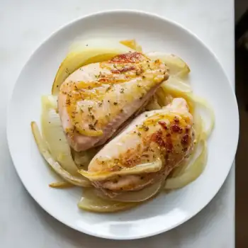 Lemon-Garlic Chicken with Caramelized Onions