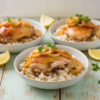 Senegalese Lemon Chicken with Caramelized Onions