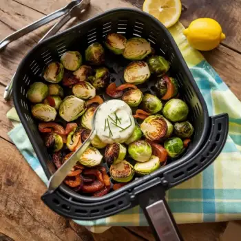 Air-Fried Brussels Sprouts