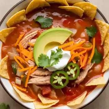 Hearty Slow-Cooked Chicken Tortilla Soup