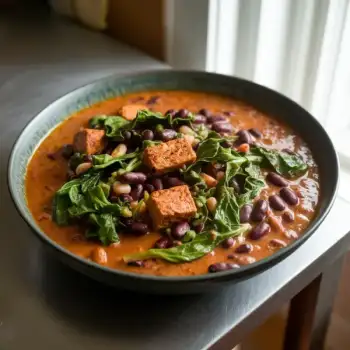Creole Greens and Red Bean Gumbo with Tempeh