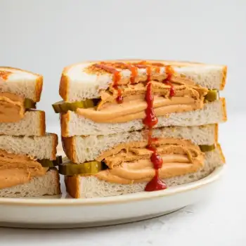 Spicy Peanut Butter and Pickle Sandwich