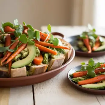 Roasted Carrot & Avocado Panzanella