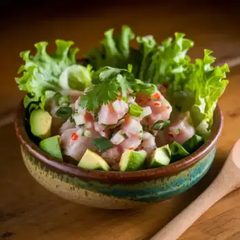 Ceviche Salad with Avocado, Cilantro, and Green Chile