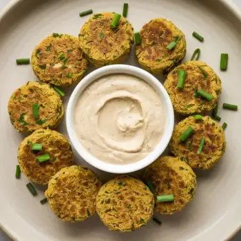 Crispy Herb Falafel with Tahini Dip