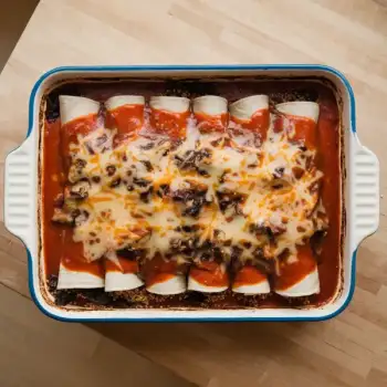 Mushroom, Chard, and Quinoa Enchiladas
