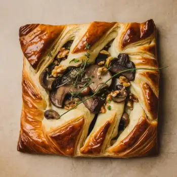 Savory Mushroom & Walnut Puff Pastry
