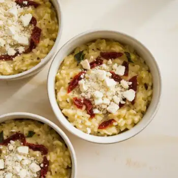 Feta and Sun-Dried Tomato Risotto