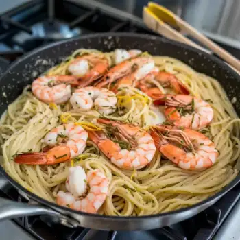Spaghetti al Limone with Shrimp
