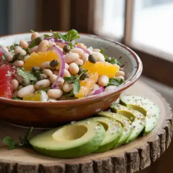 White Bean, Citrus, and Avocado Salad with Herbs