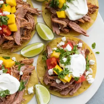 Smokey Shredded Pork Tinga Tostadas