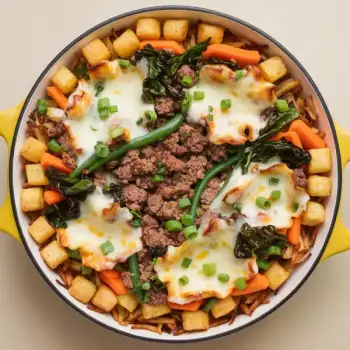 Crispy Topped Beef & Vegetable Casserole