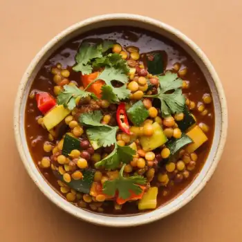 Tangy Tamarind Lentil & Vegetable Curry