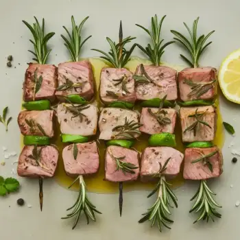 Herb-Infused Rosemary Lamb Skewers
