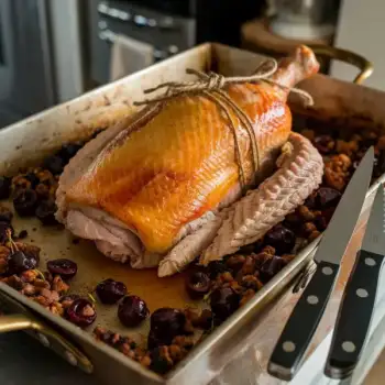 Turkey Roulade with Cherry and Sausage Stuffing