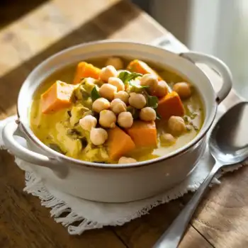 Coconut Curry with Chickpeas and Butternut Squash
