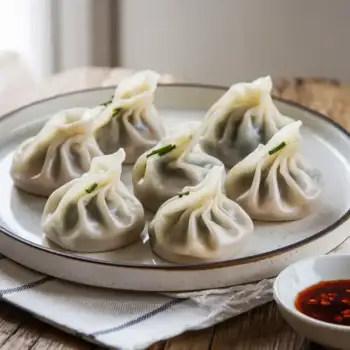 Garlic Chive & Shrimp Dumplings