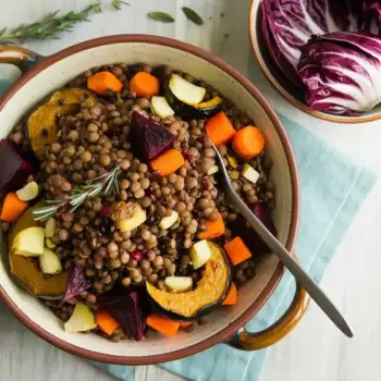 Lentil Salad with Roasted Vegetables