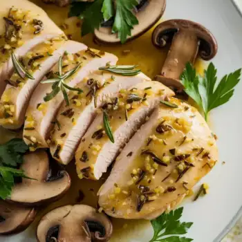 Zesty Lemon-Garlic Chicken with Savory Mushrooms