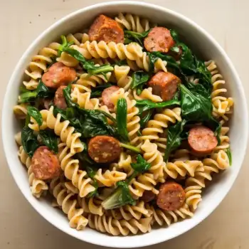 Fusilli with Greens and Sausage