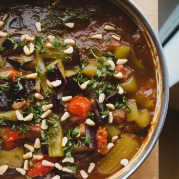 Sicilian Eggplant and Pine Nut Caponata Recipe