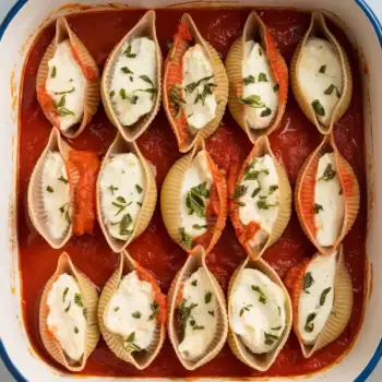 Herb-Infused Three-Cheese Stuffed Shells