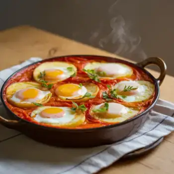 Rustic Indian-Spiced Tomato and Egg Casserole