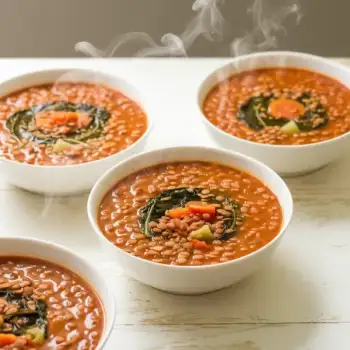 Hearty Red Lentil and Vegetable Soup