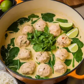 Thai-Inspired Chicken Meatball Soup