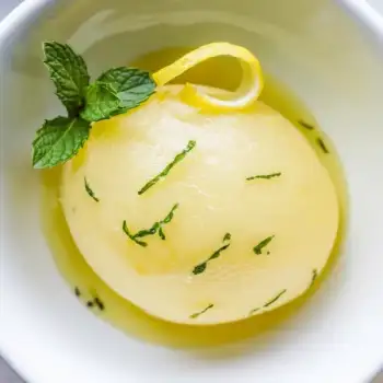 Chilled Lemon Sorbet