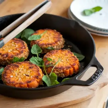 Homemade Sweet Potato & Quinoa Veggie Burger