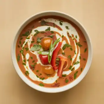 Silken Tofu Thai Red Curry Soup