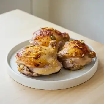 Lemon-Ginger-Jalapeño Roasted Chicken Thighs