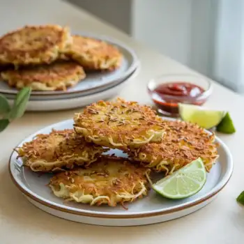Crispy Onion Fritters with Whole Spices and Hot Sauce