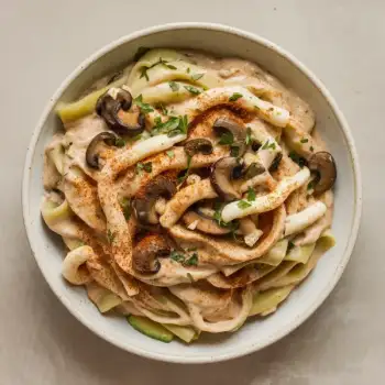 Silky Vegan Mushroom Carbonara