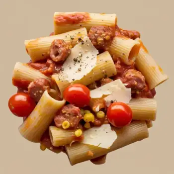 Rigatoni with Sausage and Tomato Wine Sauce