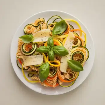 Zesty Lemon-Basil Zucchini Ribbon Pasta