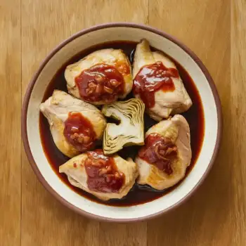 Wine-Braised Chicken with Artichoke Hearts