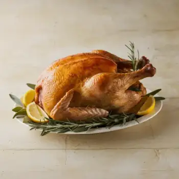 Herb-Lemon Brined Roast Turkey