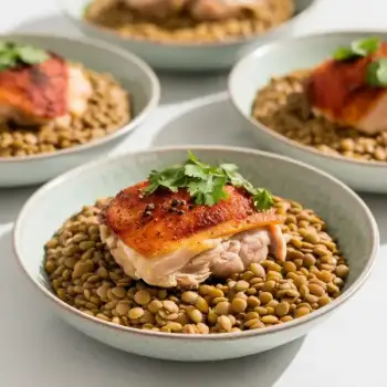 Braised Chicken and Lentils