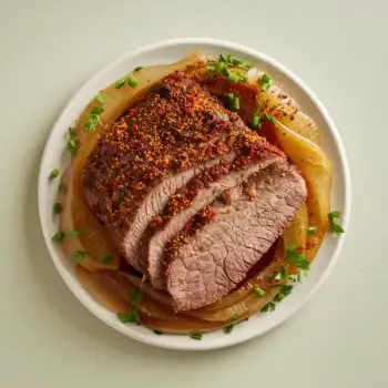 Succulent Beef Brisket with Sweet Caramelized Onions