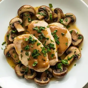 Glossy Chicken Marsala with Cremini Mushrooms